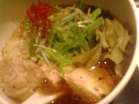 「海老そば 無料大盛 無料ライス」@二代目 海老そば けいすけ 高田馬場本店の写真