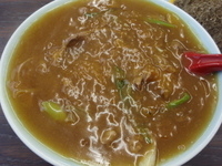 「カレー中華（750円）+おにぎり（150円）」@麺処スパローの写真