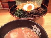 「つけ麺+辛ネギ（850円+150円）」@らーめん七福家 神保町支店の写真