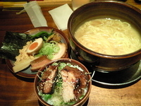 「熟成光麺全部のせ990円+炙りトロ丼230円」@光麺 上野店の写真