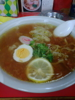 「とまとラーメン」@ラーメン工房 若草の写真