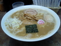 「中華そば+大盛り+味玉」@六厘舎 本店の写真