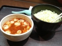 「つけめん（あつもり）辛口」@極みとんこつ 極 えるびす ラゾーナ川崎プラザ店の写真