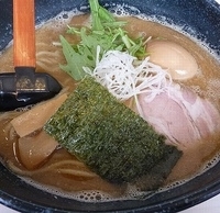 「豚骨らーめん （味玉トッピング）」@めん屋 沙楽の写真