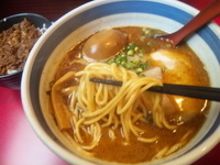 「味玉らー麺  ちゃーしゅーごはん」@麺屋あらき 竈の番人の写真