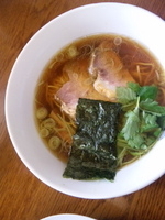 「支那そば+（一口だけラーメン）」@麺処 みどりの写真