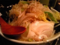 「ラーメン（700円） 大盛無料 + 野菜増し + 木耳（80円）」@麺屋 梵天の写真