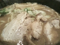 「濃厚豚骨魚介そば（中盛り）750円」@麺屋33の写真