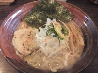 「メガ豚煮干らーめん」@らーめん 福たけ 桜木本店の写真