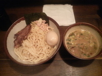 「つけ麺・中盛+地鶏の味玉」@つけ麺 APPLE BASICの写真