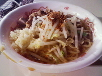 「裏七Jimmy（濃厚味噌ラーメン+ニンニク）」@お台場ラーメンPARKの写真