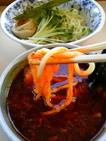 「辛口つけめん 800円」@あぢとみ食堂の写真