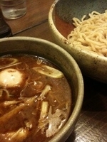 「つけ麺中盛（300㌘）+味付け玉子」@むろやの写真