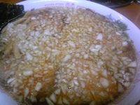 「チャーシューメン（大盛）+玉ネギ多め」@中華そば 吾衛門の写真