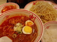 「冷やし五目味噌タンメン（830円）+特盛（110円）+ランチ（1」@蒙古タンメン 中本 亀戸店の写真