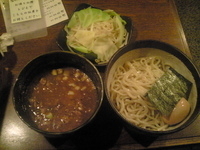 「つけ麺（麺少なめ、温野菜付き、味付半熟玉子クーポン）780円」@つけ麺 もといしの写真