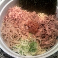 「脂そば」@元祖脂そば 背脂醤油 のあの写真