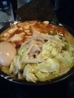 「豪腕味噌ラーメン（野菜炒め）+プラス麻婆豆腐+味玉」@豪腕味噌 ザ・マグナムハウスの写真