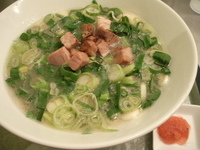 「三味一体九条ネギらーめん」@らーめんつけめん専門店 くにがみ屋 高円寺店の写真