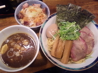 「特つけめん チャーシュごはん」@らぁめん 葉月の写真