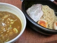 「カレーつけ麺(中盛)+チャーシュー+味玉+ライス」@麺創房 巧家の写真