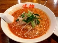 「にんにくたっぷりドラゴン辛口らーめん」@中国料理 洛神 茅ヶ崎店の写真