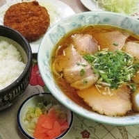 「ちゃあしゅうめんライス.メンチ」@よか楼 本店の写真