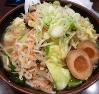「野菜ラーメン塩（玉子トッピング）」@らーめん ほくしん 江戸川大杉店の写真