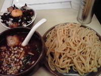「つけ麺 800円+豚玉本枯めし 300円」@本枯中華そば 魚雷の写真