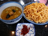 「辛味つけ麺・中盛」@縁者の写真