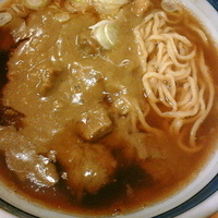 「カレーラーメン（麺硬め）¥630」@金来亭の写真