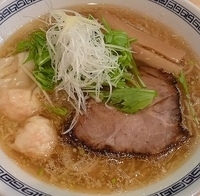 「海老塩ワンタン麺」@中華そば てんくうの写真