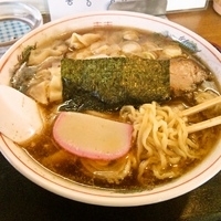 「ワンタンメン（太麺） 800円」@喜多方らーめん 京まさの写真