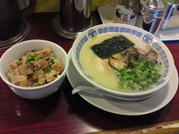 「チャーシューランチ750円」@博多まるきんラーメン 中延店の写真