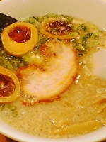 「しんたけラーメン（￥600）+味付け玉子（￥100）」@しんたけの写真