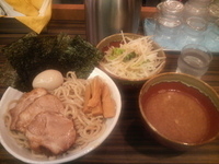 「男山特つけ麺・大盛+野菜」@縄麺 男山の写真