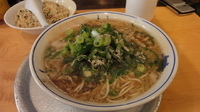 「ラーメンと半チャーハン」@神戸ラーメン 第一旭 八丁堀店の写真