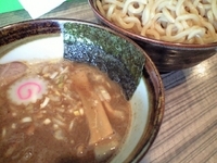 「つけ麺750円+中盛（1玉半）100円=375g」@麺屋 英の写真