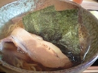 「塩ランチ（塩ラーメン+炒飯+漬物+アイスクリーム）780円」@食処とも家の写真