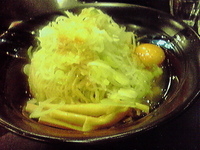 「月見油そば460円+大盛200円+ネギ100円」@油そば 味の天徳 国分寺店の写真