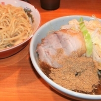 「にぼつけ麺（950円）+ニンニク」@ラーメン二郎 八王子野猿街道店2の写真