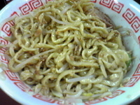 「ラーメン+お茶漬け麺・賄い（野菜、ニンニク）」@ラーメン二郎 相模大野店の写真