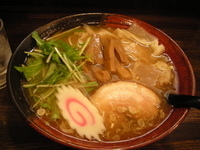 「「塩ラーメン+肉ワンタン（￥750+120）」」@ラーメン 香取の写真