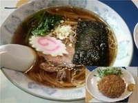 「らあめん（450円）+メンチ（100円）」@よか楼 本店の写真