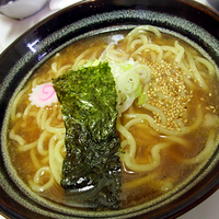 「素ラーメン500円+馬スジカレー400円」@ホース麺’sの写真