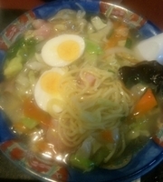 「醋肉湯麺（ローラータンメン）750円+半らいす150円=900円」@手打らーめん 珍來 つくば松代店の写真