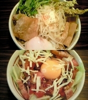 「味噌角煮まぜそば+豚ごはん（ハワイ味）」@麺処 井の庄の写真