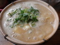 「天下一品ラーメン・土鍋チーズ（800円）ライス（100円）」@天下一品 台原店の写真