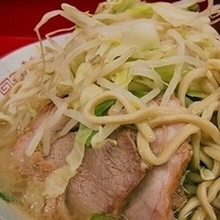 「ラーメン（麺少なめ）ニンニク 650円」@ラーメン二郎 湘南藤沢店の写真