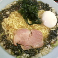 「こりこりのりラーメン・並（麺硬め・アブラ多め）¥700 ゆでたま」@ラーメンショップ 稲穂通り店の写真